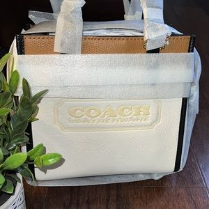 NEW COACH Colorblock Leather Tote NWT